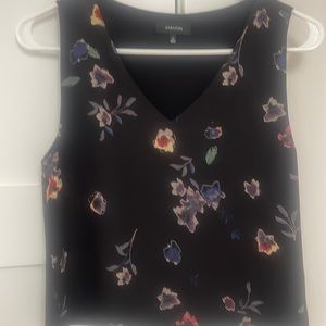Babaton Black Floral Blouse